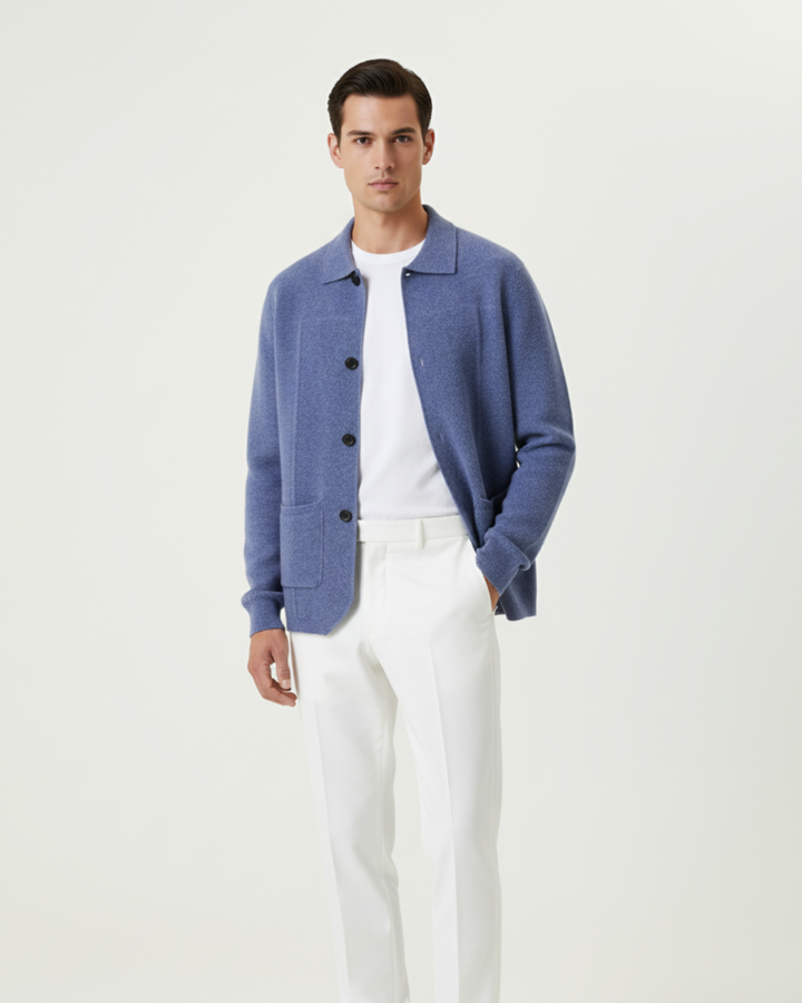 Men’s Knit Button Overshirt