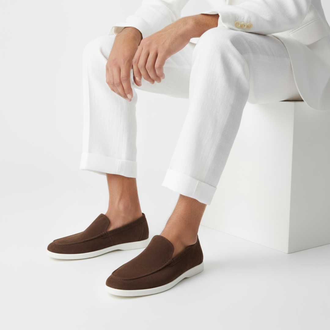Men’s Suede Slip-On Loafers