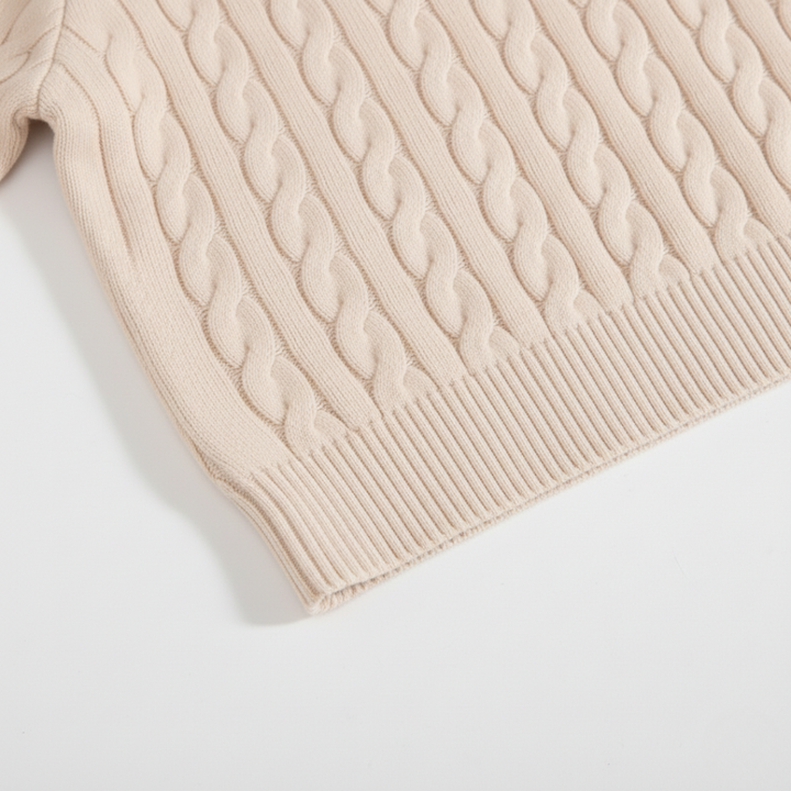 Men’s Half Zip Cotton Sweater