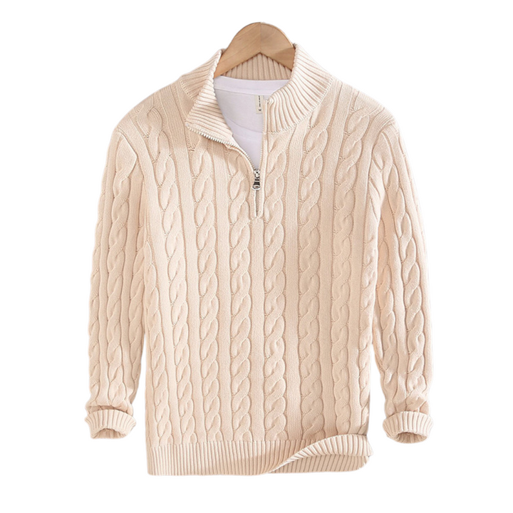 Men’s Half Zip Cotton Sweater