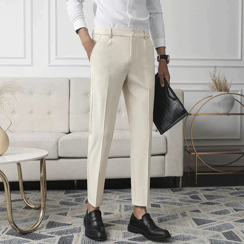 Men’s Stretch Cotton Blend Trousers