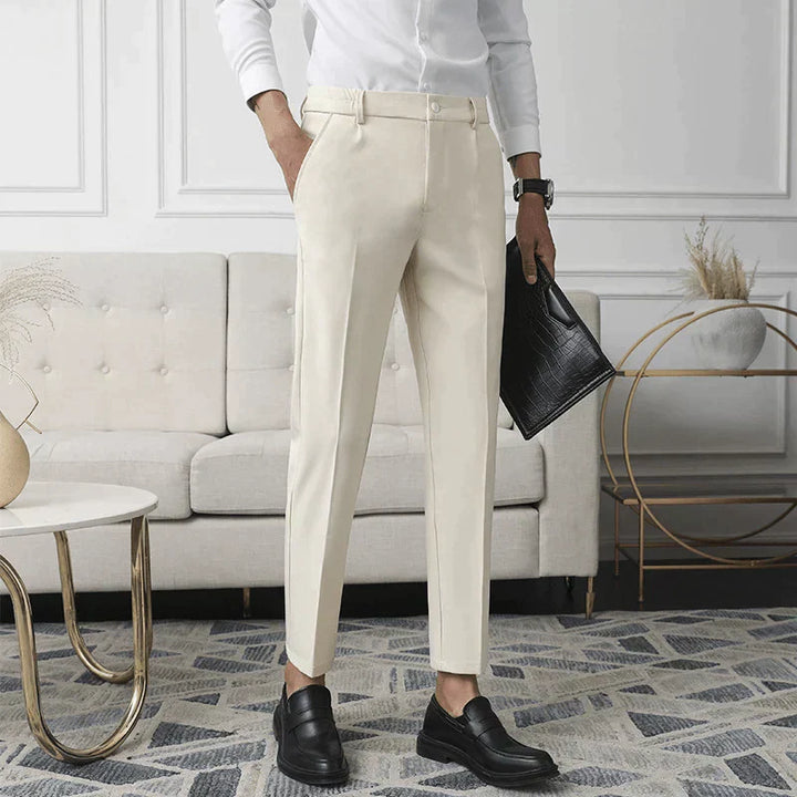 Men’s Stretch Cotton Blend Trousers