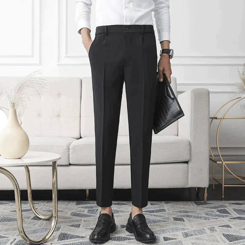 Men’s Stretch Cotton Blend Trousers