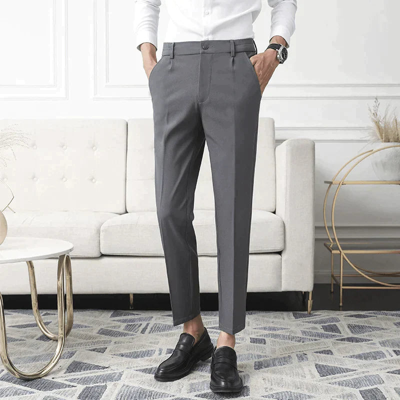 Men’s Stretch Cotton Blend Trousers