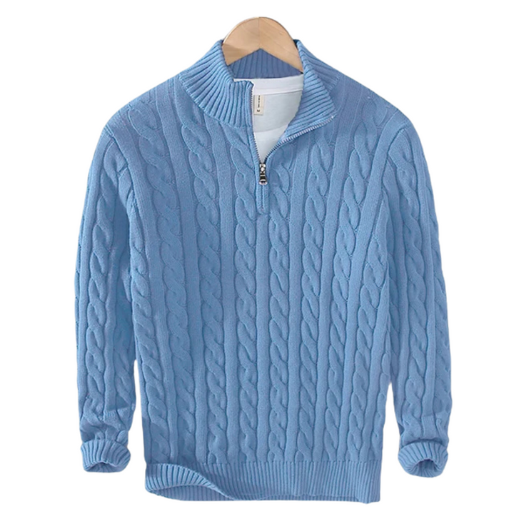 Men’s Half Zip Cotton Sweater